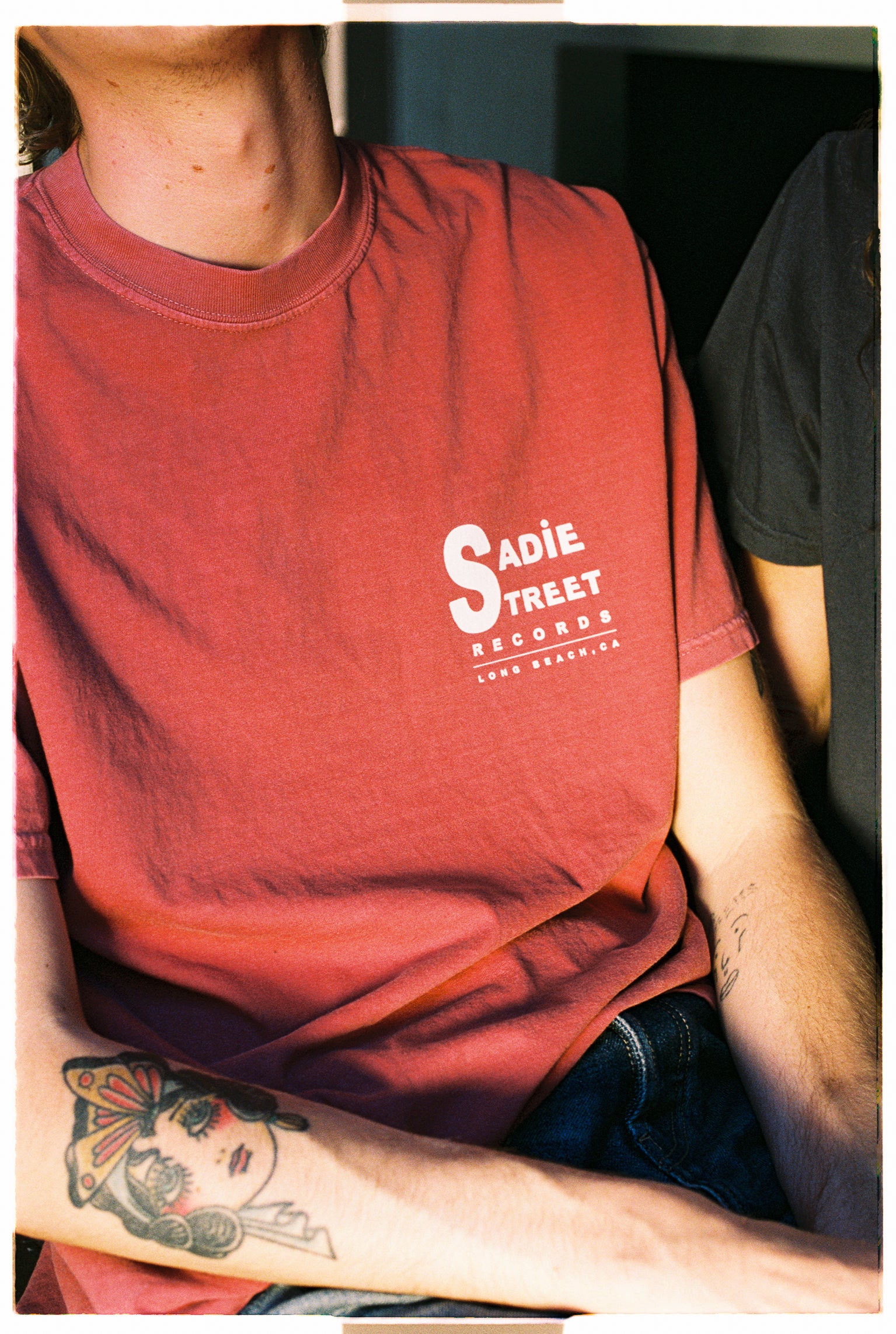 Construction Tee (Crimson)